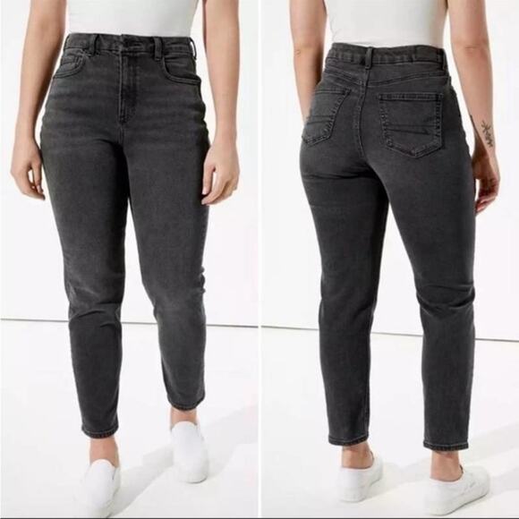 American Eagle Outfitters washed black mom jeans size 6 Regular - Picture 2 of 13